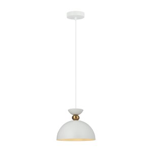 PEGAI lampa wisząca biało-złota 30cm 1xE27 PND-62221-1-WH