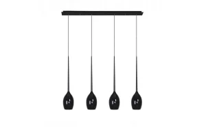 IZZA 4 LAMPA WISZACA BLACK 4xE14 max 40W czarny