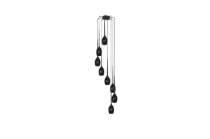 IZZA 8 LAMPA WISZACA BLACK 8xE14 max 40W czarny