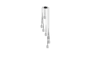 IZZA 8 LAMPA WISZACA WHITE 8xE14 max 40W biały