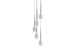 IZZA 5 WHITE WISZACA lampa wisząca 5xE14 max 40W biały