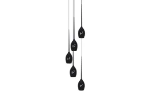 IZZA 5 BLACK WISZACA lampa wisząca 5xE14 max 40W czarny