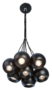 GULIA 7 BLACK WISZACA lampa wisząca 7xGU10 max 40W czarny
