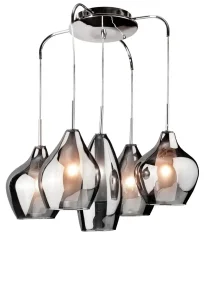 AMBER MILANO 5 LAMPA 5xG9 max 40W chrom
