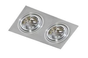 SIRO 2 ALU WPUST oprawa wpuszczana 2xES111 max 50W aluminium