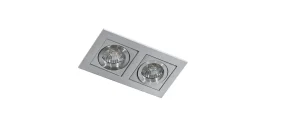 PACO 2 ALU WPUST oprawa wpuszczana 2xGU10 max 40W aluminium