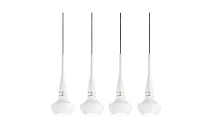 TASOS 4 LAMPA WISZACA WHITE 4xE14 max 25W biały