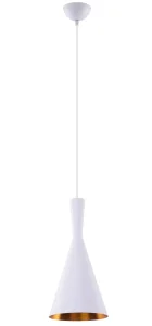 VITA WHITE/GOLD lampa wisząca 1xE27 max 60W biały