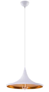 CHINK WHITE/GOLD lampa wisząca 1xE27 max 40W biały