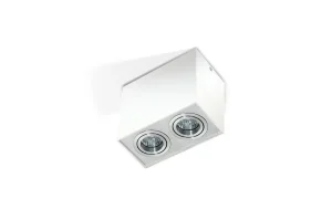 ELOY 2 WH/ALU oprawa natynkowa 2xGU10 max 40W biały