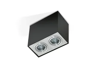 ELOY 2 BK/ALU oprawa natynkowa 2xGU10 max 40W czarny