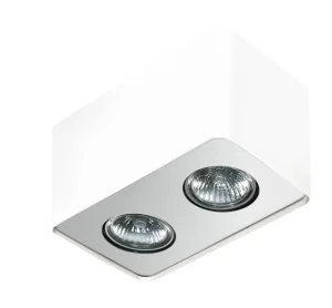 NINO 2 WHITE/ALU PLAFON oprawa natynkowa 2xGU10 max 40W biały