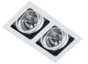SISTO 2 WH/BK/WH WPUST oprawa wpuszczana 50W LED biały
