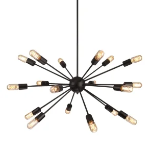 ORBIT BK lampa wisząca 18xE27 max 60W czarny