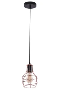 CARRON 1 lampa wisząca 1xE27 max 60W czarny