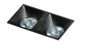 PIO 2 BLACK oprawa wpuszczana 2xGU10 max 40W czarny
