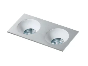 HUGO 2 DOWNLIGHT ALU oprawa wpuszczana 2xGU10 max 40W aluminium