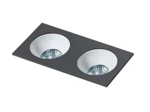 HUGO 2 DOWNLIGHT BLACK oprawa wpuszczana 2xGU10 max 40W czarny