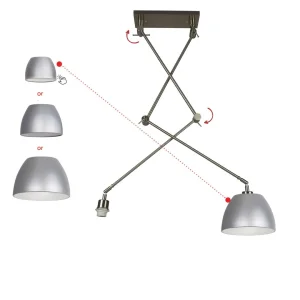 ADAM 2 S PENDANT LAMPBODY 2xE27 max 60W nikiel mat