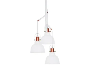 DARLING GLASS 3 lampa wisząca 3xE14 max 40W biały