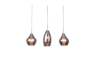 AMBER MILANO 3 lampa wisząca 3xG9 max 40W chrom