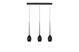 IZZA 3 SHINY BLACK lampa wisząca 3xE14 max 40W czarny