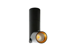 SANTOS BK/GO oprawa natynkowa 9W LED 3000K czarny