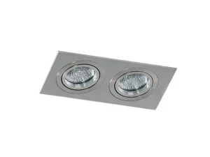 CARO 2S ALU oprawa wpuszczana 2xGU10 max 40W aluminium
