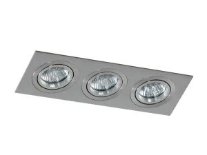 CARO 3S ALU oprawa wpuszczana 3xGU10 max 40W aluminium