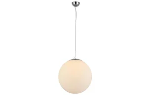WHITE BALL 30 lampa wisząca 1xE27 max 40W biały