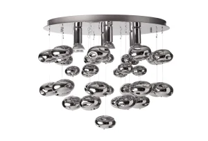 LUVIA LAMPA plafon 6xGU10 max 40W chrom