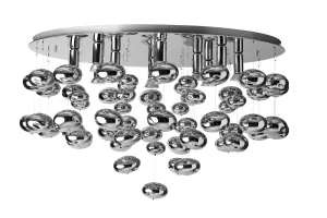LUVIA D80 LAMPA plafon 10xGU10 max 40W chrom