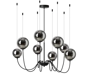 CONFLUX 8 lampa wisząca 8xG9 max 4.5W 6000K czarny