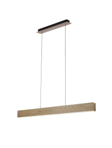 LARIA WOOD lampa wisząca 40W LED 2700K brązowy