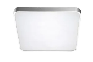 QUADRO 50 LED CCT + REMOTE CONTROL SILVER plafon 57W LED srebrny
