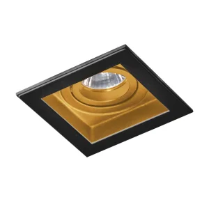MINORKA BK/GO oprawa wpuszczana 1xGU10 max 40W czarny