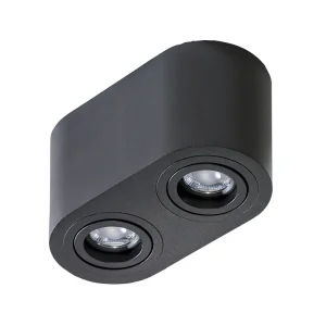BRANT 2 BLACK oprawa natynkowa 2xGU10 max 40W czarny