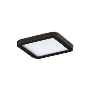 SLIM 9 SQUARE 3000K BLACK IP44 6W LED czarny