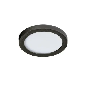 SLIM 9 ROUND 3000K BLACK IP44 6W LED czarny