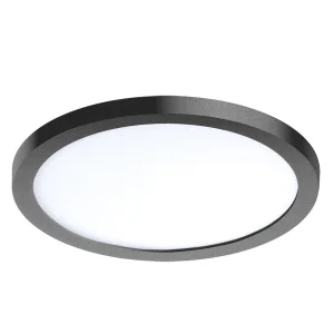 SLIM 15 ROUND 4000K IP44 BLACK 11W LED czarny