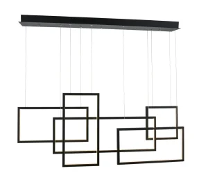QUADRATUS BLACK lampa wisząca 142W LED 3000K czarny