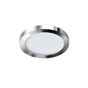 SLIM 9 ROUND 4000K IP44 CHROME 6W LED