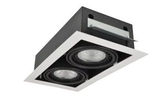 NOVA 2 WH/BK oprawa wpuszczana 2xES111 max 50W biały