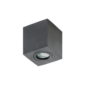 BRANT SQUARE IP44 BLACK 1xGU10 max 40W czarny