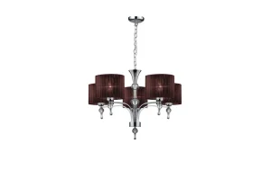 IMPRESS 5 BROWN WISZACA lampa wisząca 5xE27 max 60W brązowy