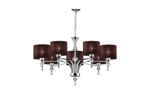 IMPRESS 7 BROWN WISZACA lampa wisząca 7xE27 max 60W brązowy
