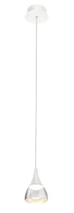 DALMATIA 1 WHITE lampa wisząca 6W LED 3000K biały