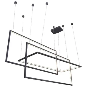 METRIC BLACK lampa wisząca 90W LED 3000K czarny