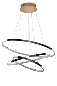 WHEEL 3 DIMM GOLD lampa wisząca 72W LED 3000K złoty