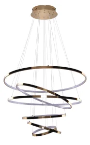 WHEEL 6 LONG DIMM GOLD lampa wisząca 122W LED 2700K złoty